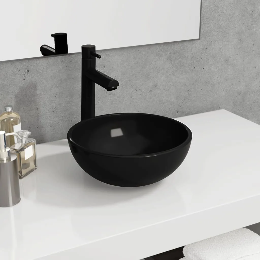 Offerta Lavabo Nero Vetro Temperato 30x12 | Design Esclusivo Bagno