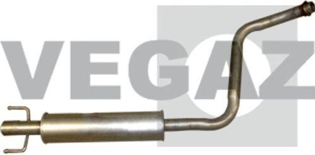 VEGAZ TS-368 Mittelschalldämpfer Schalldämpfer für TOYOTA Yaris Schrägheck (P1)
