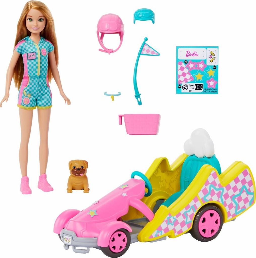 MATTEL Barbie-Puppe Stacie + Go-Kart HRM08