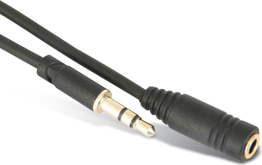 S/CONN maximum connectivity Smartphone-Tablet PC-Zubehör-Super Slim Klinkenverlängerung, 3,5mm Stereo Mini-Stecker auf 3,5mm Stereo Mini-Kupplung...
