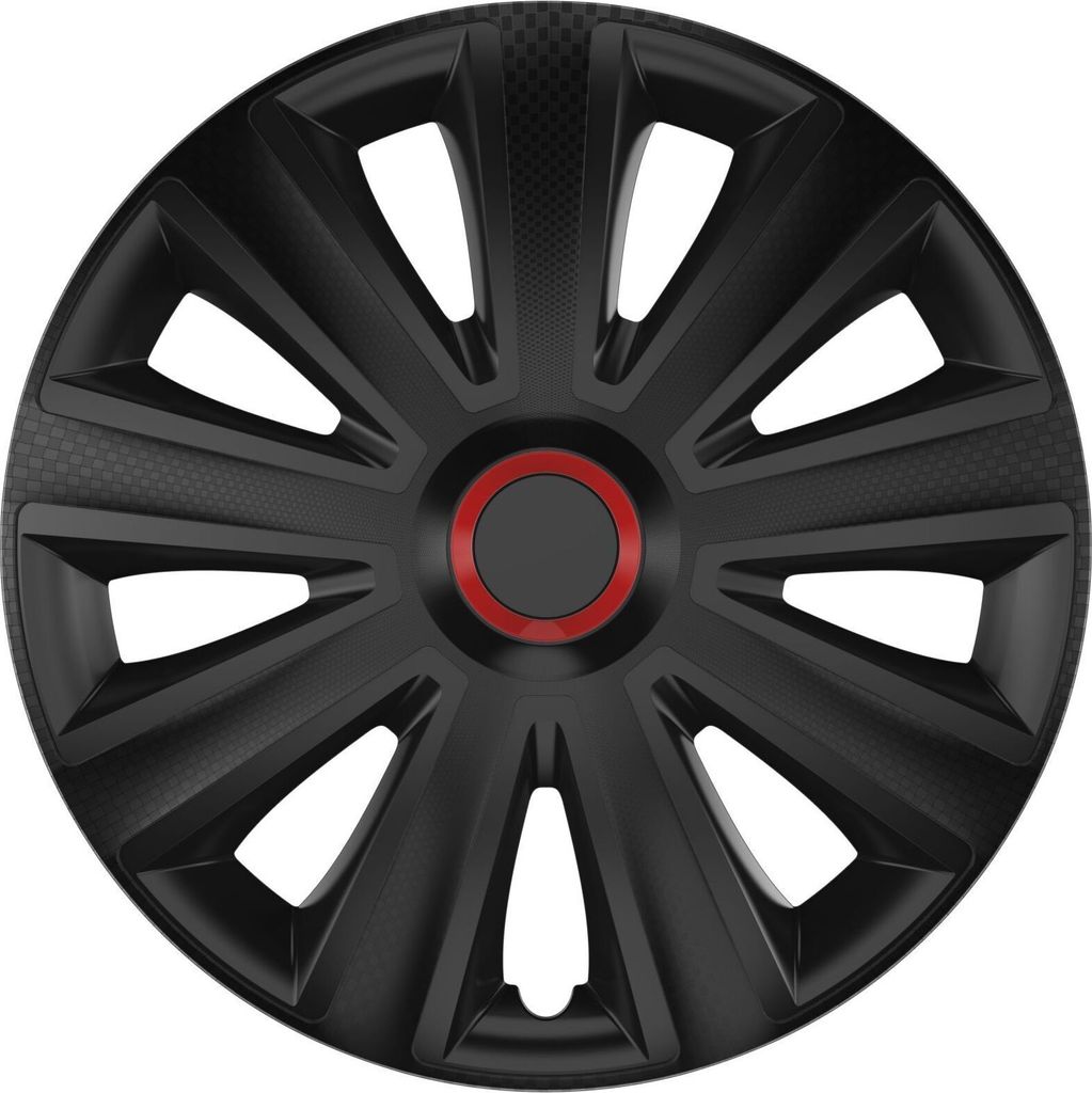 VERSACO | Puklice Aviator carbon RR Čierna 15" 4ks Obrázok produktu 