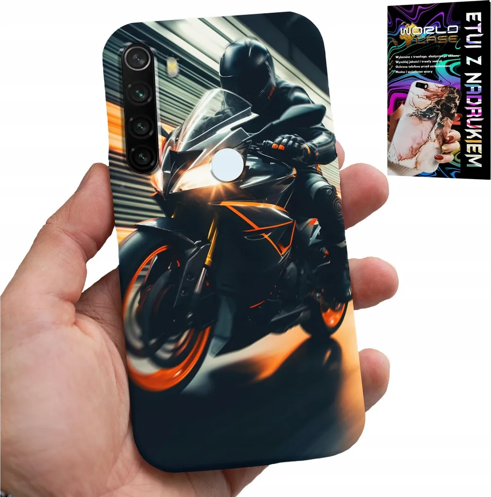 Custodia Xiaomi Note 8T Design Moto Fan | Edizione Protettiva + Vetro