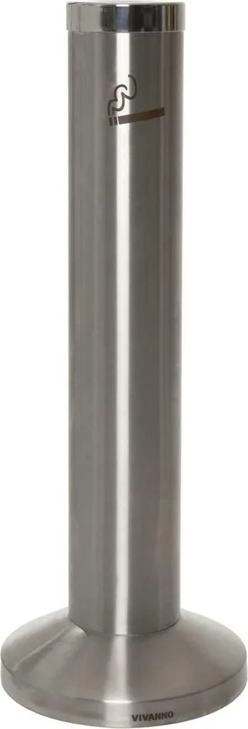 Cendrier sur pied VIVANNO FUMO en acier inoxydable brossé - 14x82 cm