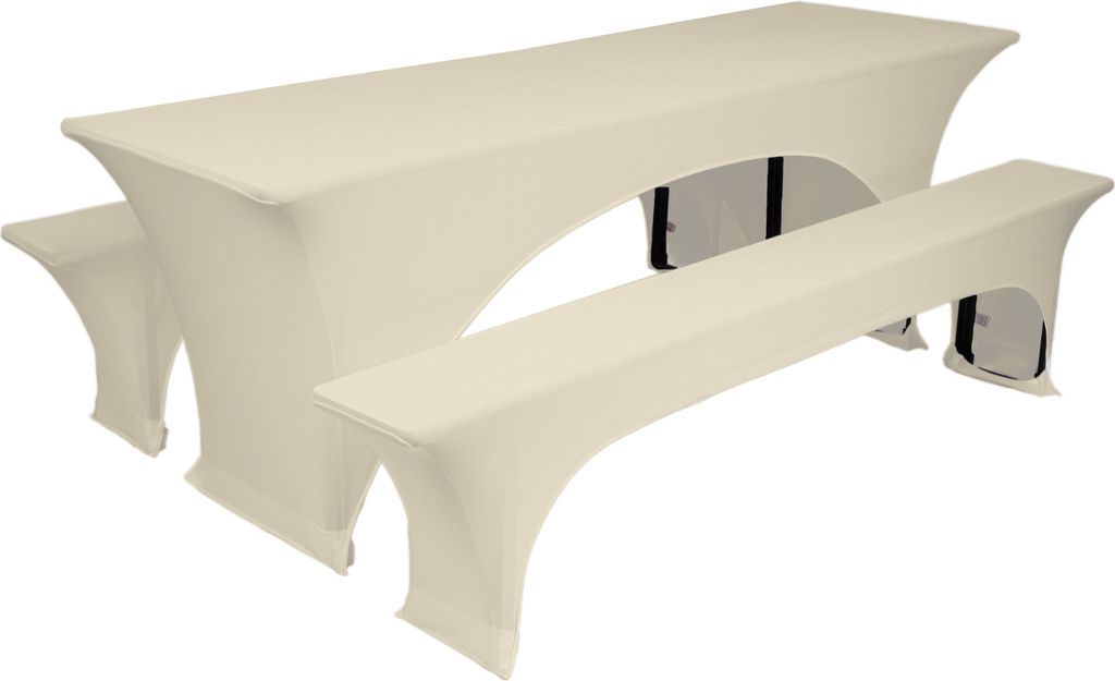 TexDeko Stretch Hussen für Bierzeltgarnitur 220 x 70cm Produktbild 