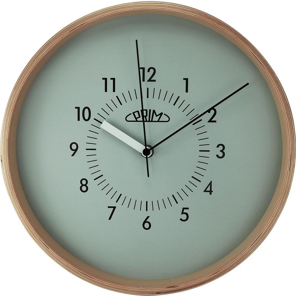 PRIM Organic Retrospect Wanduhr Holz lautlos Produktbild 