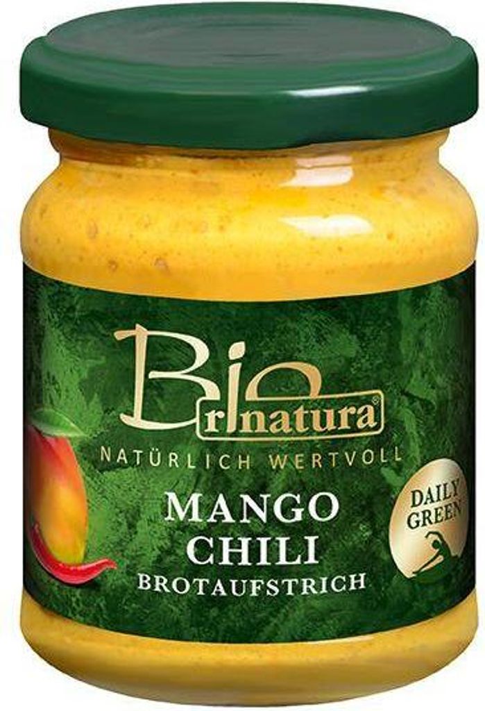 Rinatura Mango Chili Brotaufstrich  120 G Glas Vegan Produktbild 