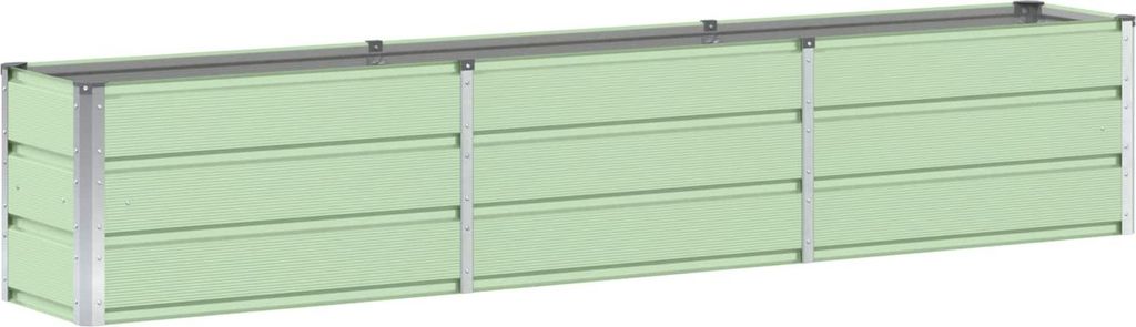 vidaXL Plantenbak, groen, 240 x 40 x 45 cm, staal Productafbeelding 