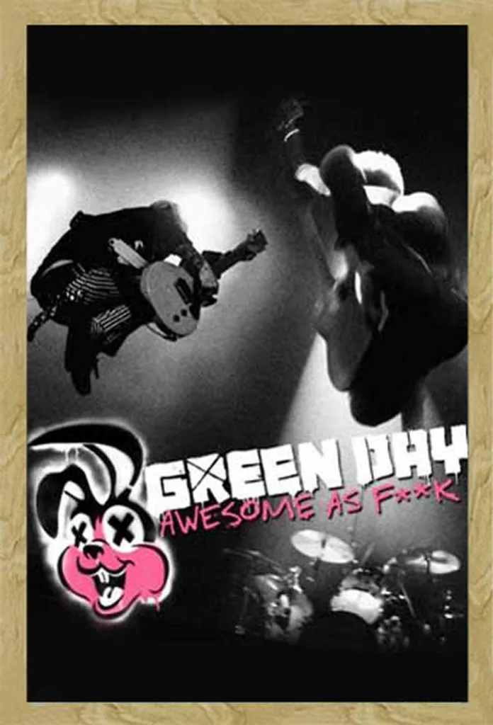 Arredamento Punk: Poster Green Day Incorniciato Shinsuke MDF Faggio