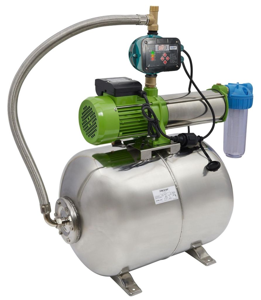 CHM GmbH Hauswasserwerk 100 L Edelstahl 1,5 Kw 8,5 Bar 8400 Produktbild  KI-generiertes Bild