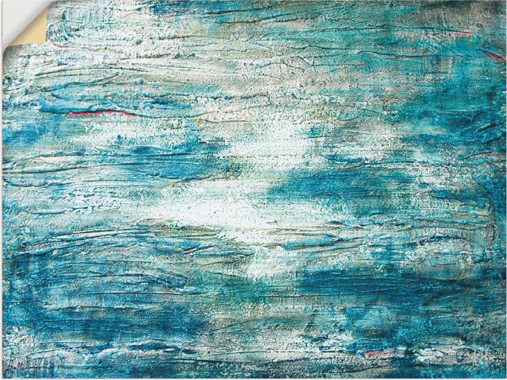 ARTland Wandbild, selbstklebend abstrakte Malerei Aquarell Größe: 60x45 cm