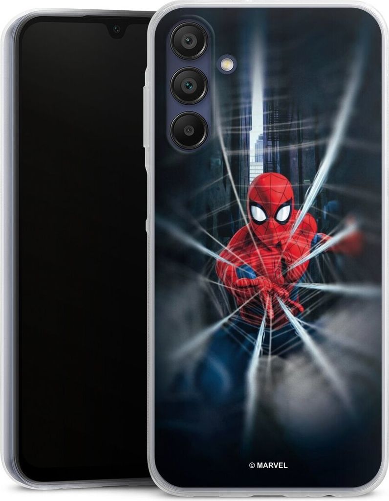 DeinDesign Slim Hülle für Samsung Galaxy A15 5G Silikon Case Ultra Dünn Handyhülle Kinofilm Marvel Spider-Man