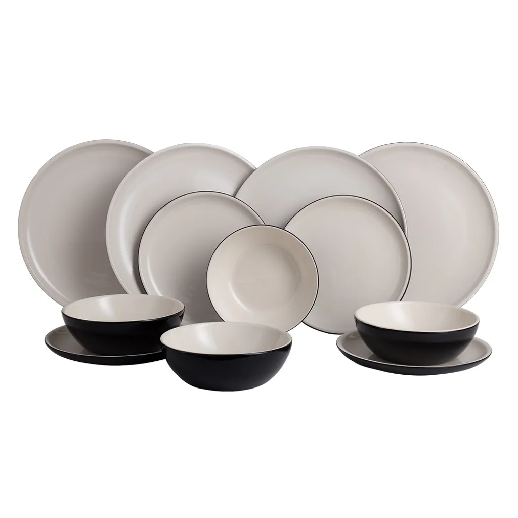 Set Stoviglie Nero Opaco Vintage Cuisine - Regalo Casa Originale