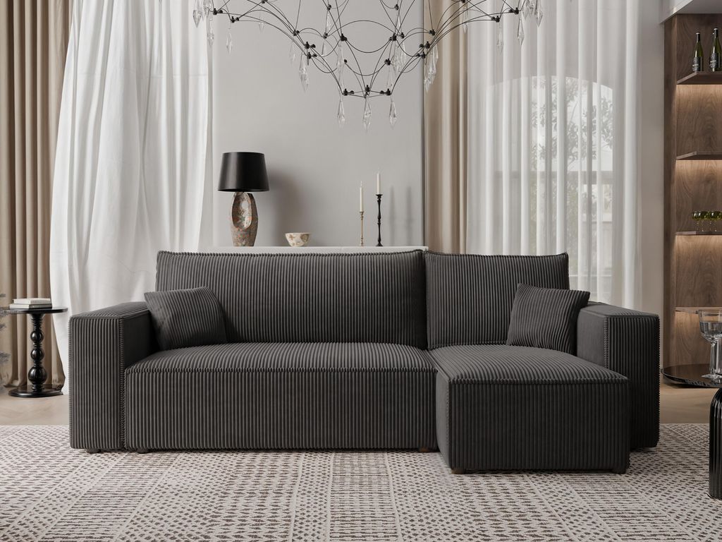 Idohome - PARIS L Ecksofa mit Schlaffunktion und Bettkasten Produktbild 