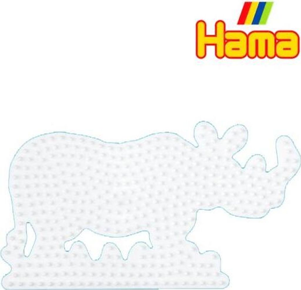 Hama Midi Strijkkralenbordje - Neushoorn