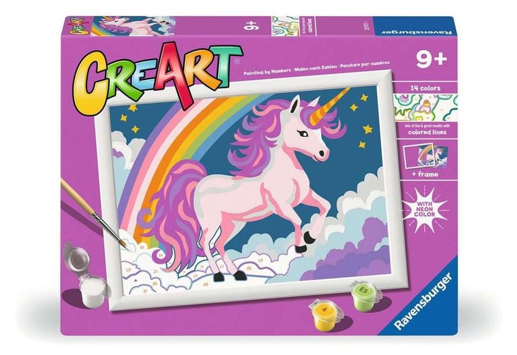 Ravensburger CreArt Rosa Einhorn (neon)