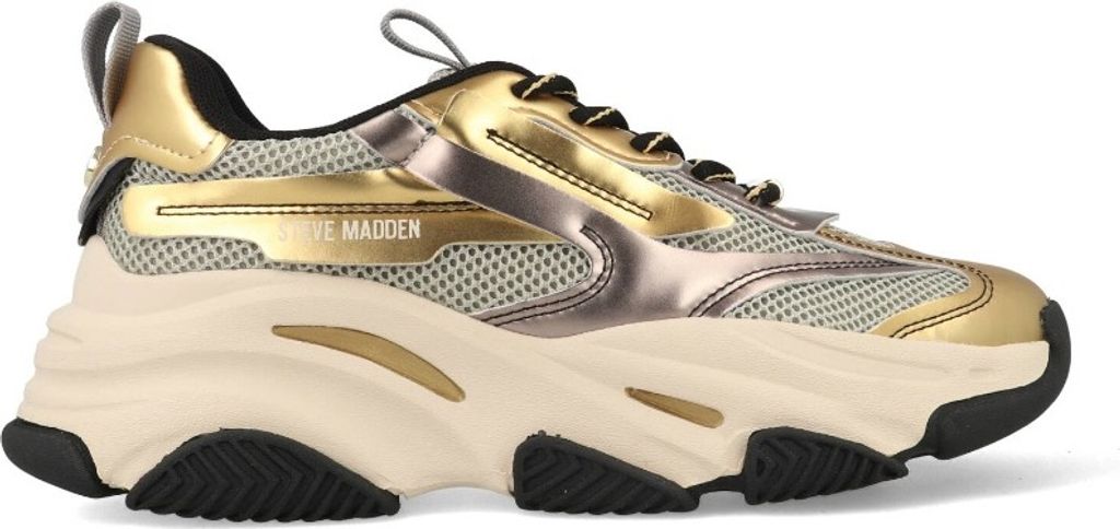 Steve Madden Possession Sneakers Laag - Goudkleur - Maat 37