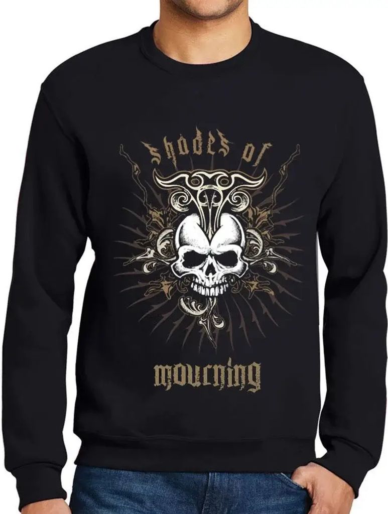 Herren Grafik Sweatshirt mit Aufdruck Schattierungen der Traurigkeit – Shades Of Mourning – Öko-Verantwortlich Vintage Jahrgang Langarmshirt P...