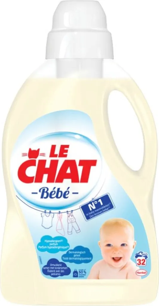 Lessive Bébé pour Linge Délicat Le Chat Gel Pack Éco 8 Unités 32 Doses - 2