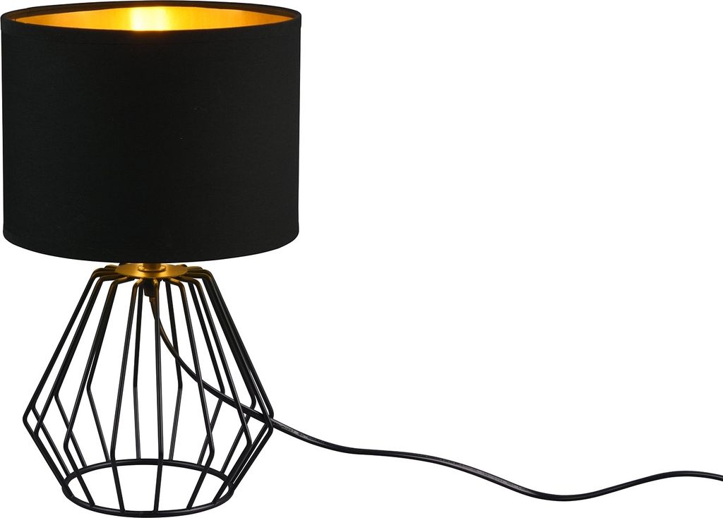 Lampa stołowa CHUCK czarna 1xE14x40W tkanina wym:34x20x20cm Zdjęcie produktu 