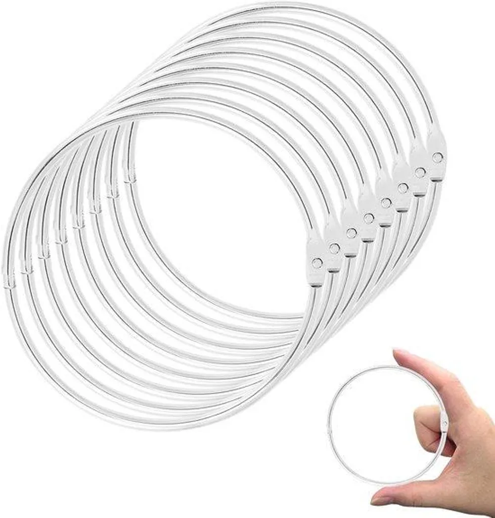 Grands anneaux de reliure articulés pour fiches et dossiers de bureau 103mm