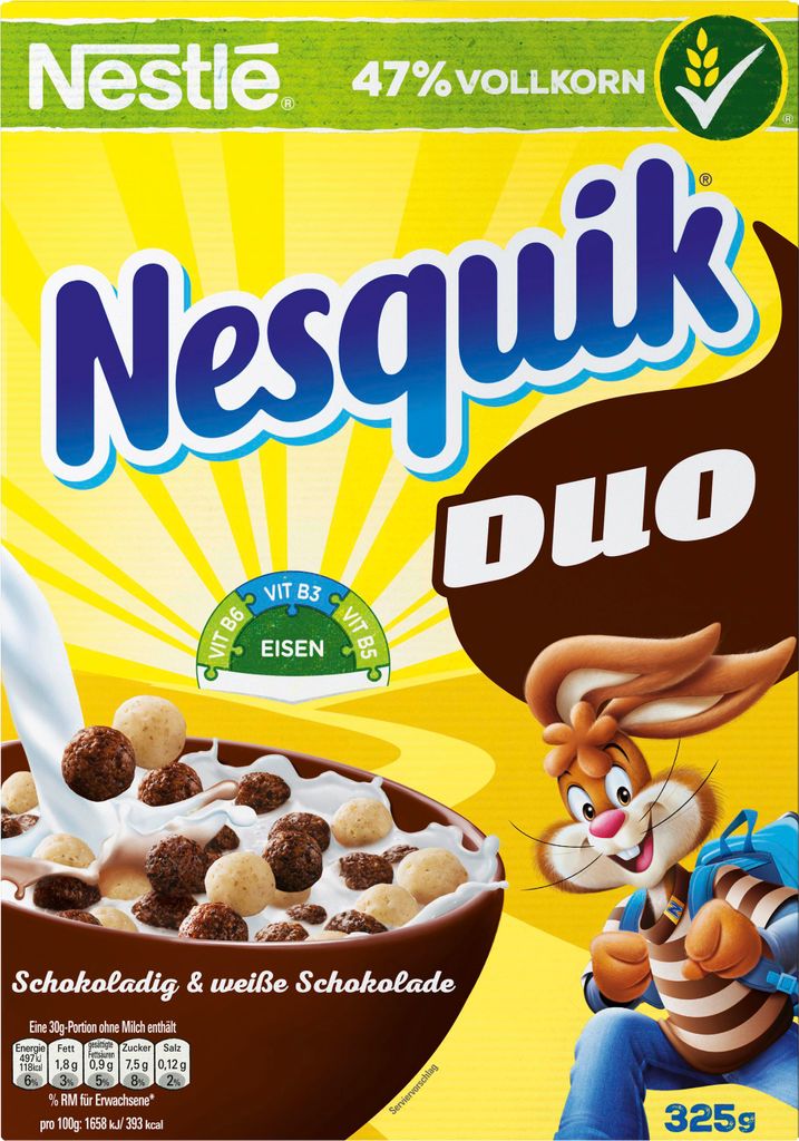 NESTLE NESQUIK DUO Cereali 325g Immagine del prodotto 