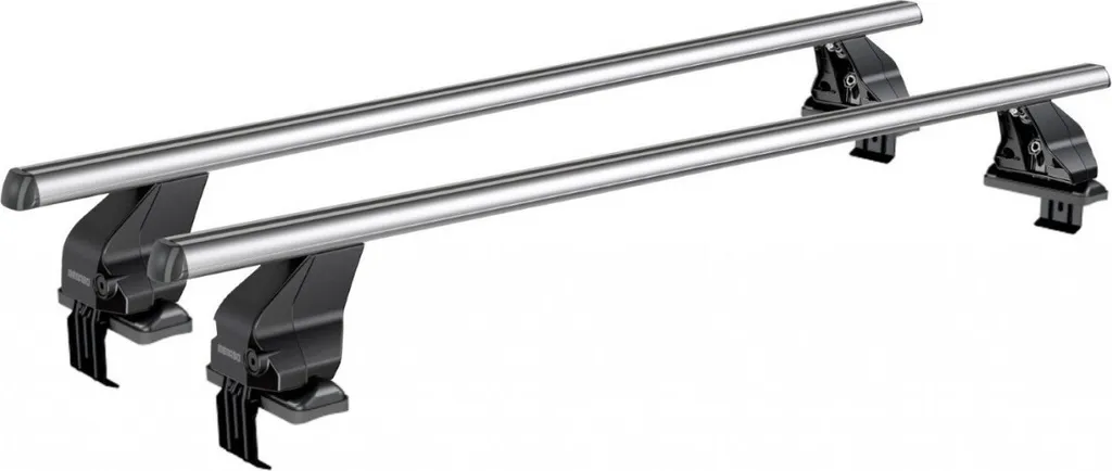 Menabo Omega | Portapacchi - Hyundai Sonata (YF) 4 porte 2009-2014 - Argento - Alluminio - Lunghezza 130 cm - Portapacchi HYUNDAI - Omologato TUV e ISO