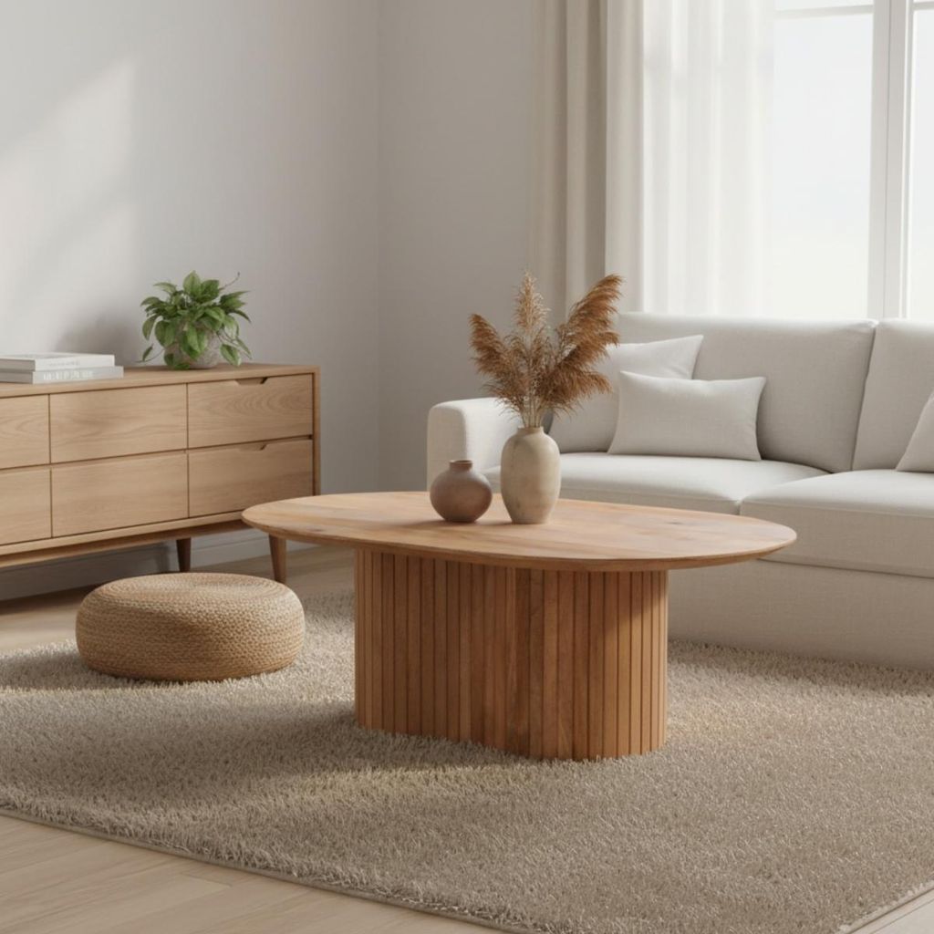 Giga Meubel Couchtisch Ava Natur Mangoholz - 90x60x35cm