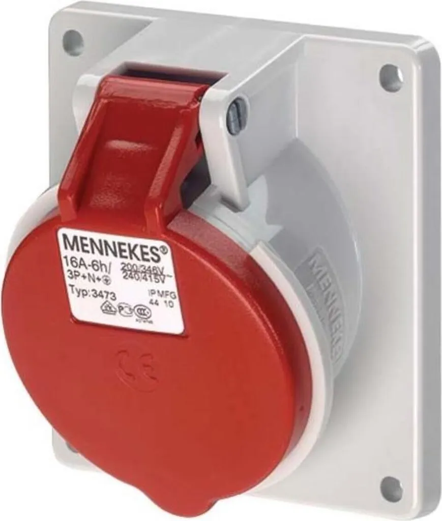 Mennekes Presa CEE da Superficie 16A 5 poli 400V IP44 per Officina
