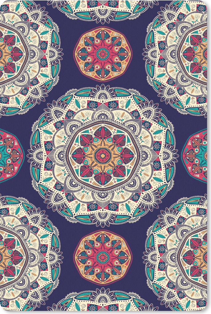 MuchoWow Mauspad Mousepad Bohème - Mandala - Muster 18x27 cm - Mousepads - Maus Mat - Pad - Mausunterlage