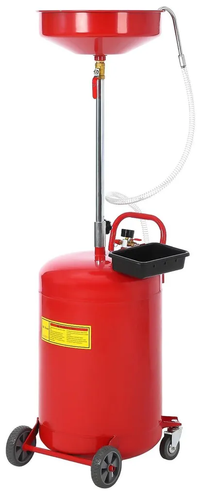 Réservoir récupération d'huile 68L mobile avec entonnoir télescopique