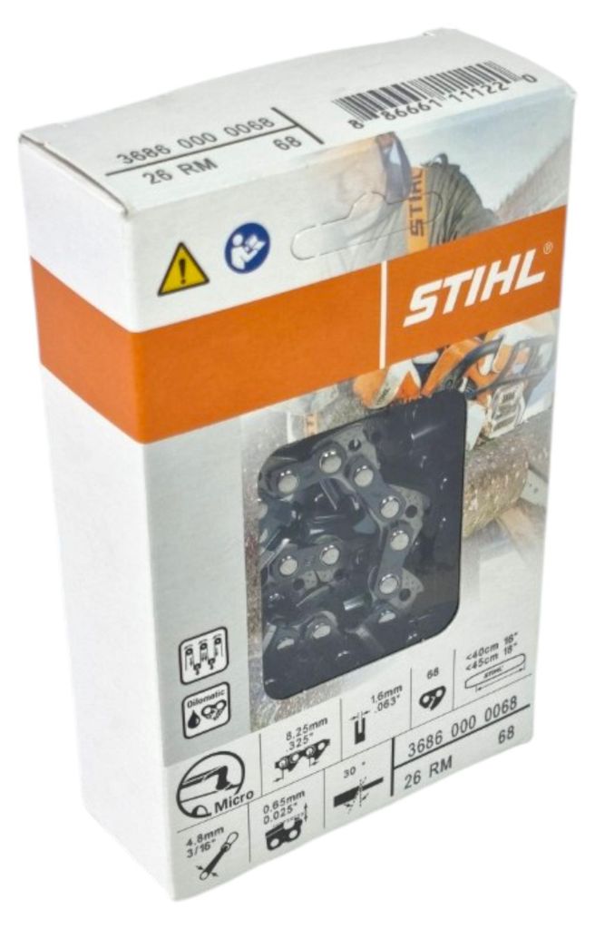 Chaîne de tronçonneuse Stihl .325" Rapid Micro (RM) 45 cm Image du produit 