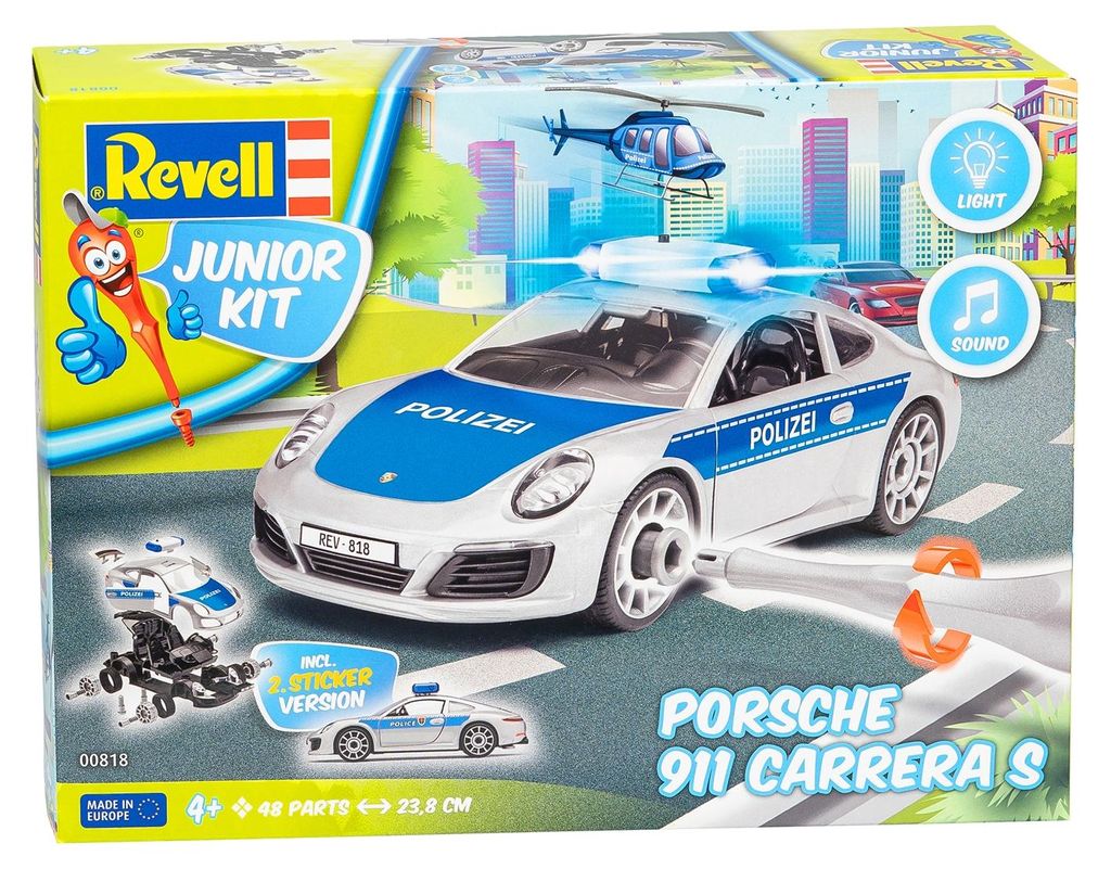 Revell 00818 Junior Kit Porsche 911 ""Polizei"" Produktbild 