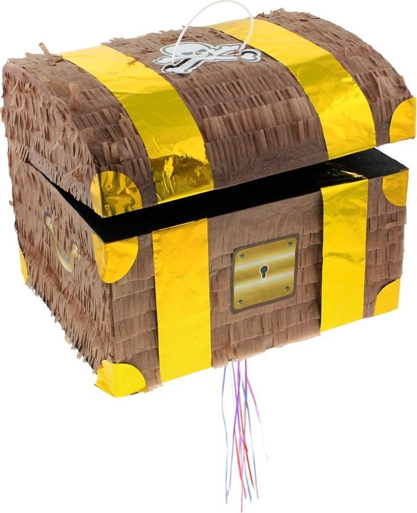 Pinata Schatztruhe | Schatzkiste Piraten Party Produktbild 