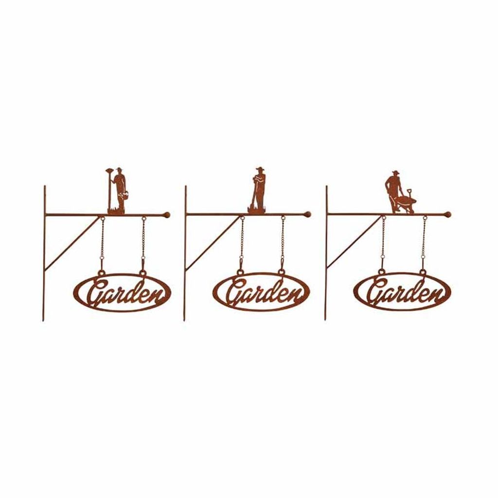 Esschert Design Schild "Garden" rost sortiert; LH186
