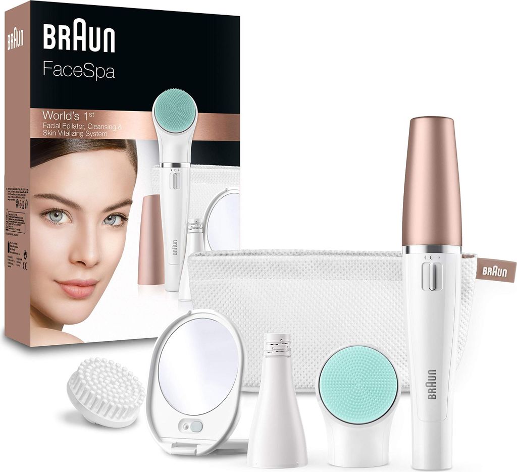 Braun Face 851v Čistiaca kefka a epilátor na tvár biela Obrázok produktu 