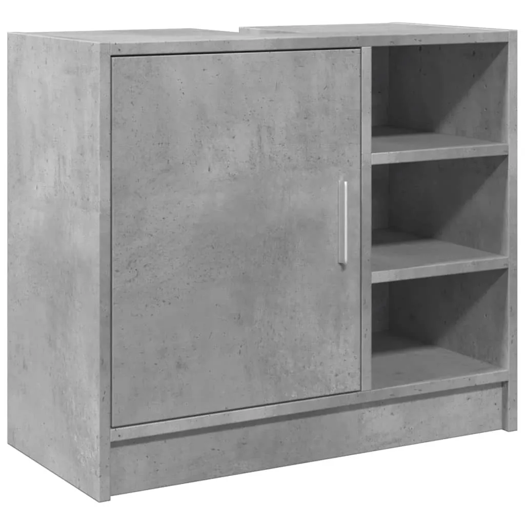 SYFAX Mobile Bagno Sottolavabo 63x29x55 cm Legno Multistrato Grigio