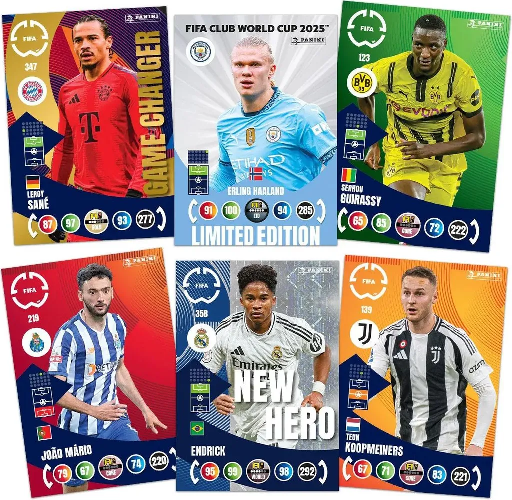 Panini Clubs World Cup 2025 – Boîte De 24 Pochettes (144 Cartes) – Première Édition Collection FIFA