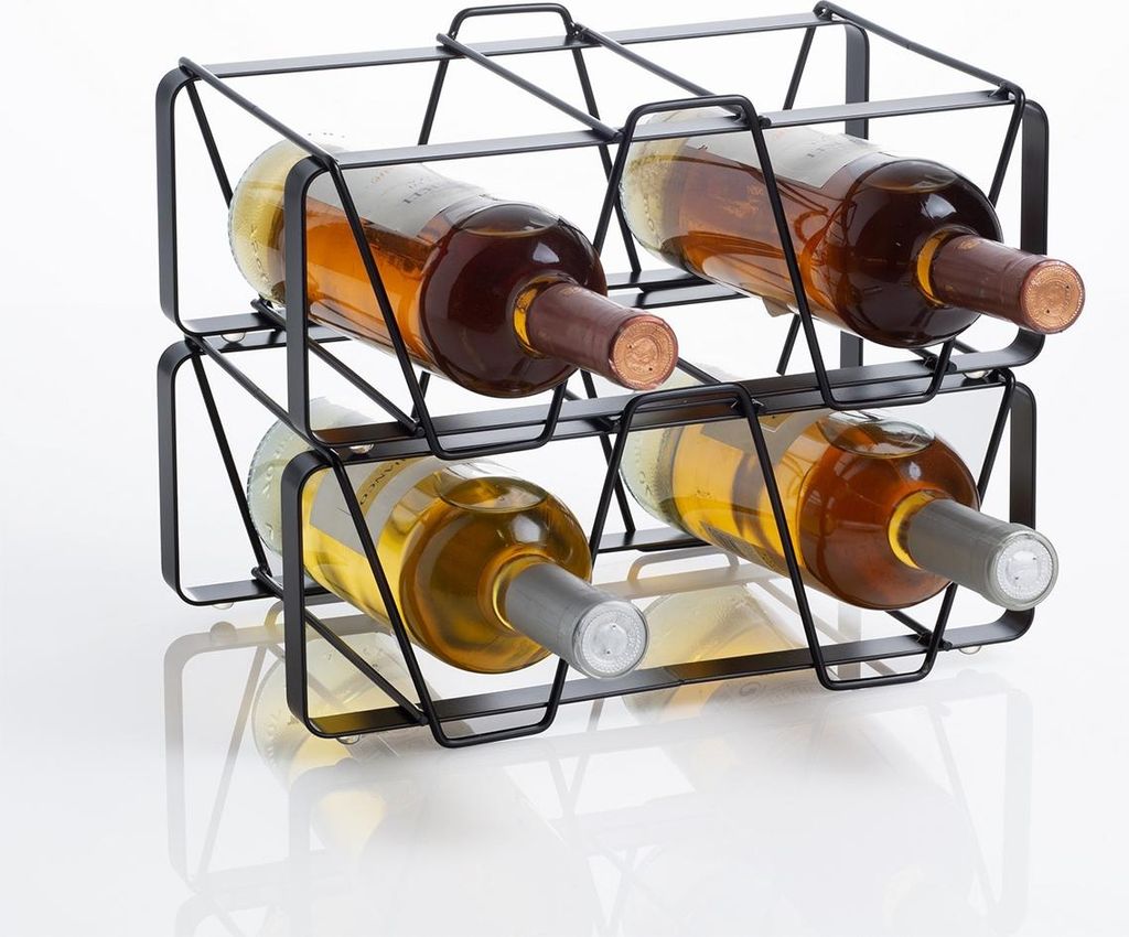 Modularer Flaschenhalter aus lackiertem Stahl Kiel