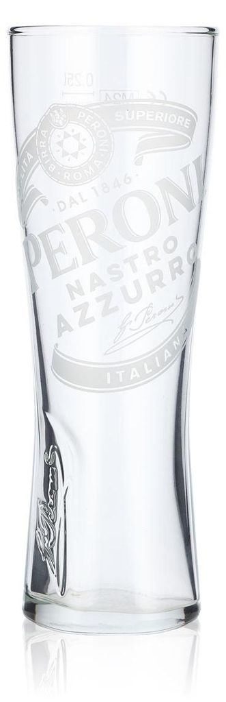 Peroni Bier Glas 0,25l Pokalglas "Nastro Azzuro" Signature Produktbild 