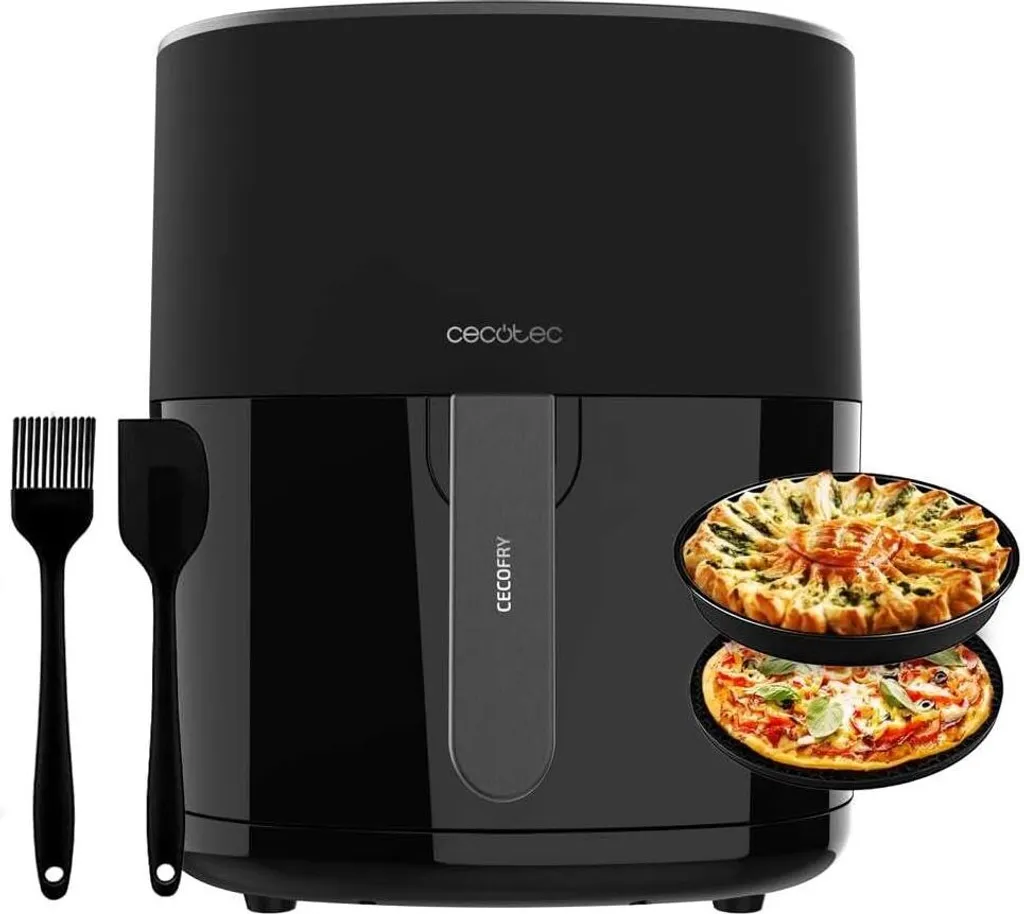 Friggitrice ad aria calda senza olio 5,5L Cecofry Fantastik 5500 Pack. 1500 W, tecnologia PerfectCook, 9 modalità di cottura, touch screen, temperatura regolabile 80-200ºC,
