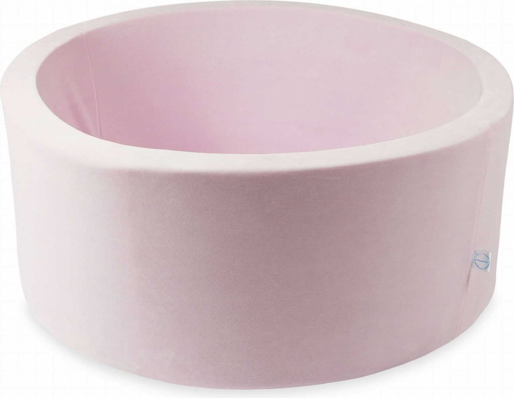 Bällebad 90x40 Velvet Soft Hellrosa – Ohne Bälle / Ohne Bälle