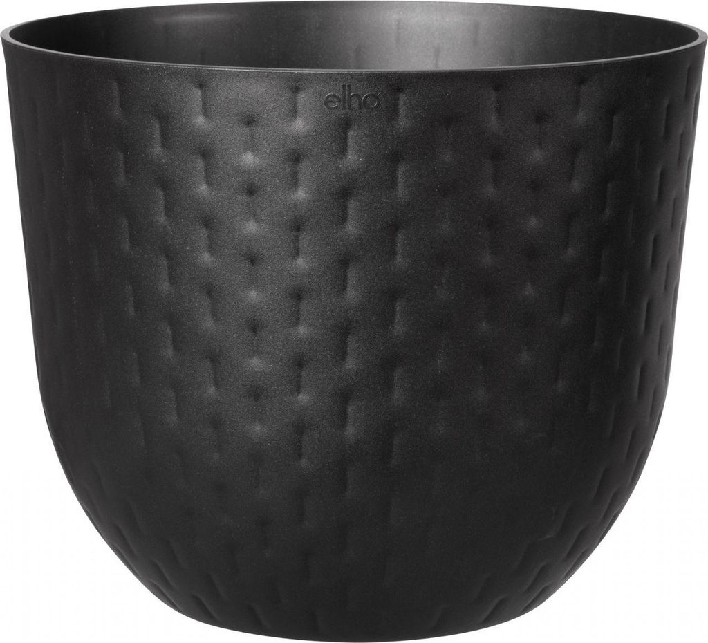 Elho Pflanztopf Fuente Grains Ø 29,4 x 24,3 cm onyx schwarz