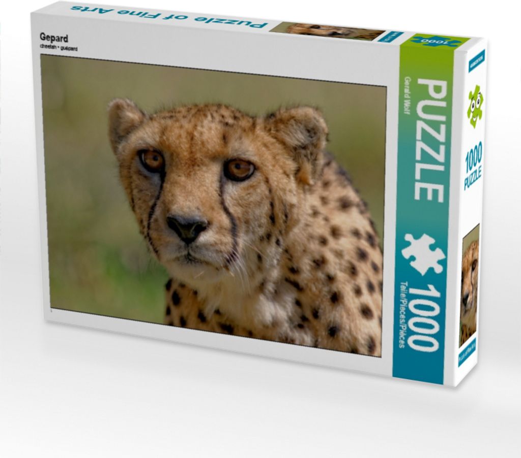 Calvendo Gepard 1000 Teile Puzzle quer 640x480mm, Wolf Gerald; 7376054