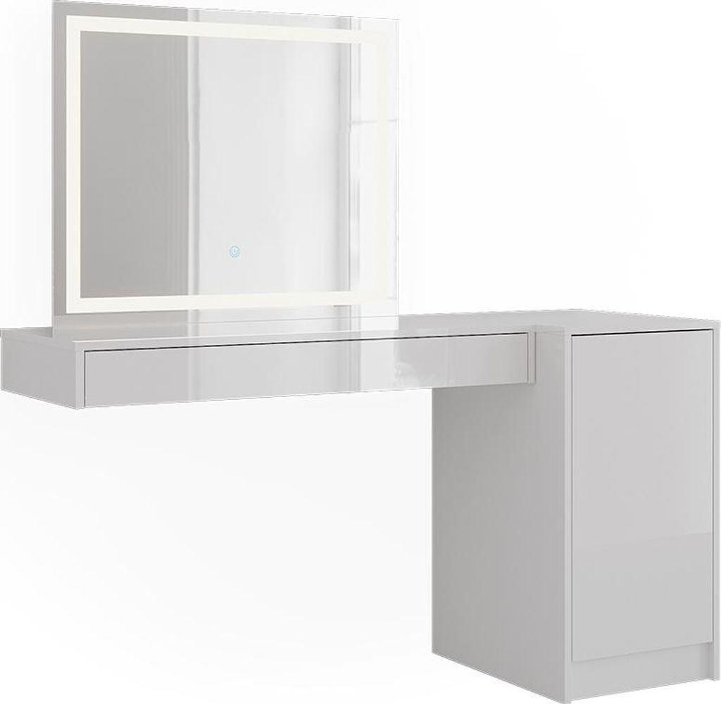 Schminktisch Vicco Sherry Weiß 100 cm 3 Teile, Model 59567