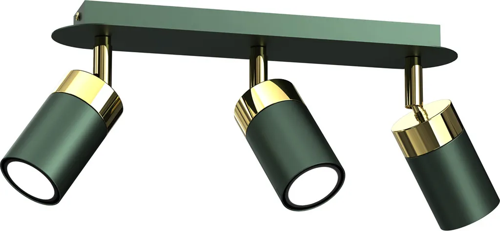 Luminaire de plafond JOKER MLP7719 en métal noir 3 lumières haute qualité