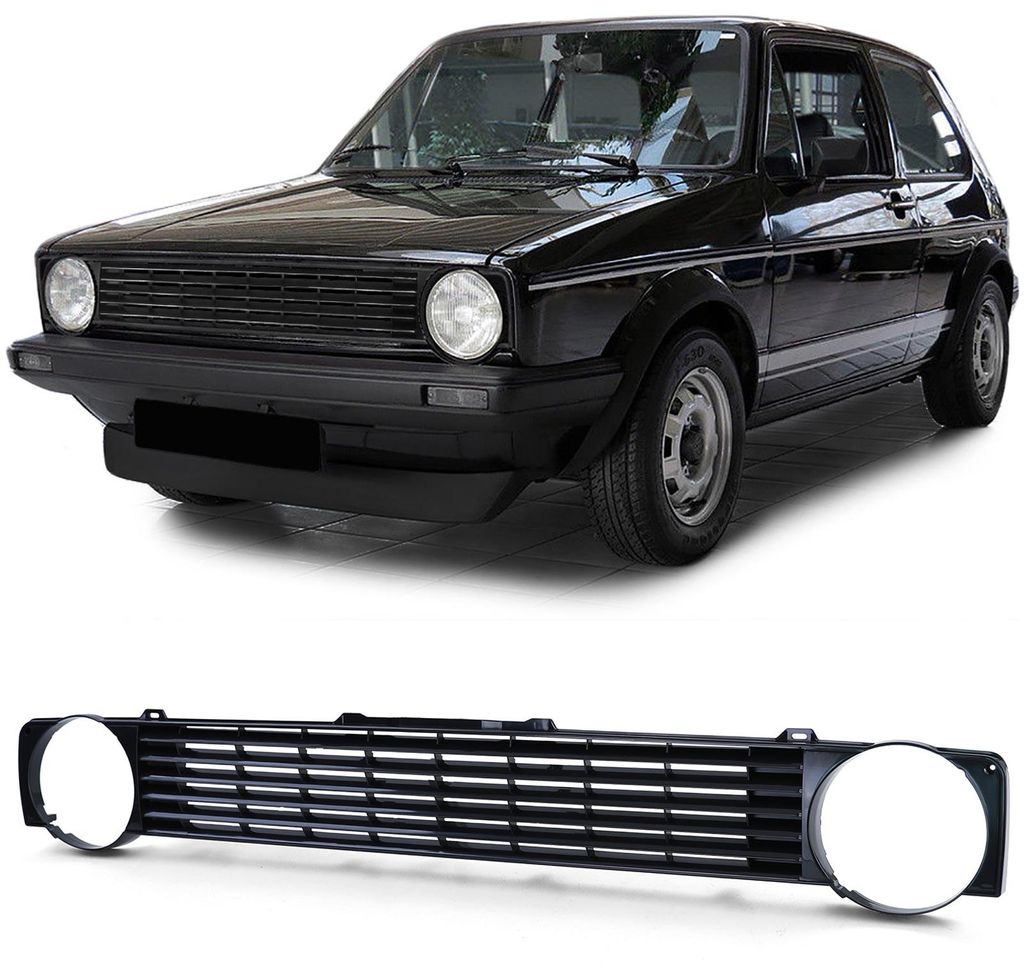Kühlergrill Sportgrill Grill für VW Golf 1 + Cabrio + Caddy – Produktansicht