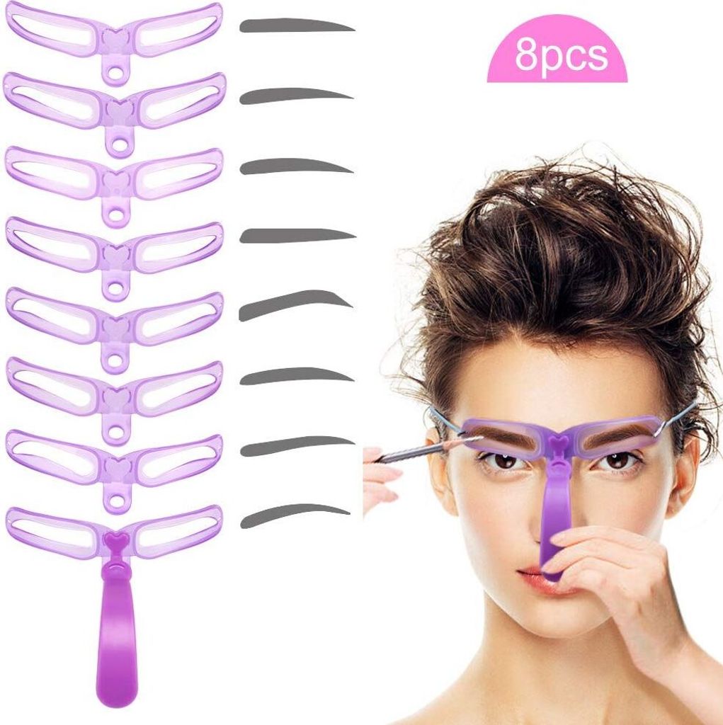 Augenbrauen Schablone Set, Wasserfest Wiederverwendbar DIY Produktbild 