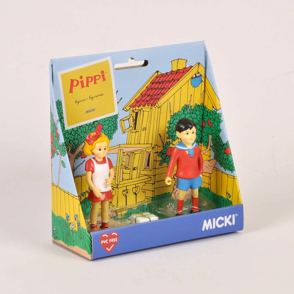 Figure giocattolo di Pippi Calzelunghe Tommy e Annika Immagine del prodotto 