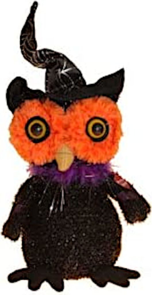 Halloween Dekoration - Eule mit Sound (20cm) Deko