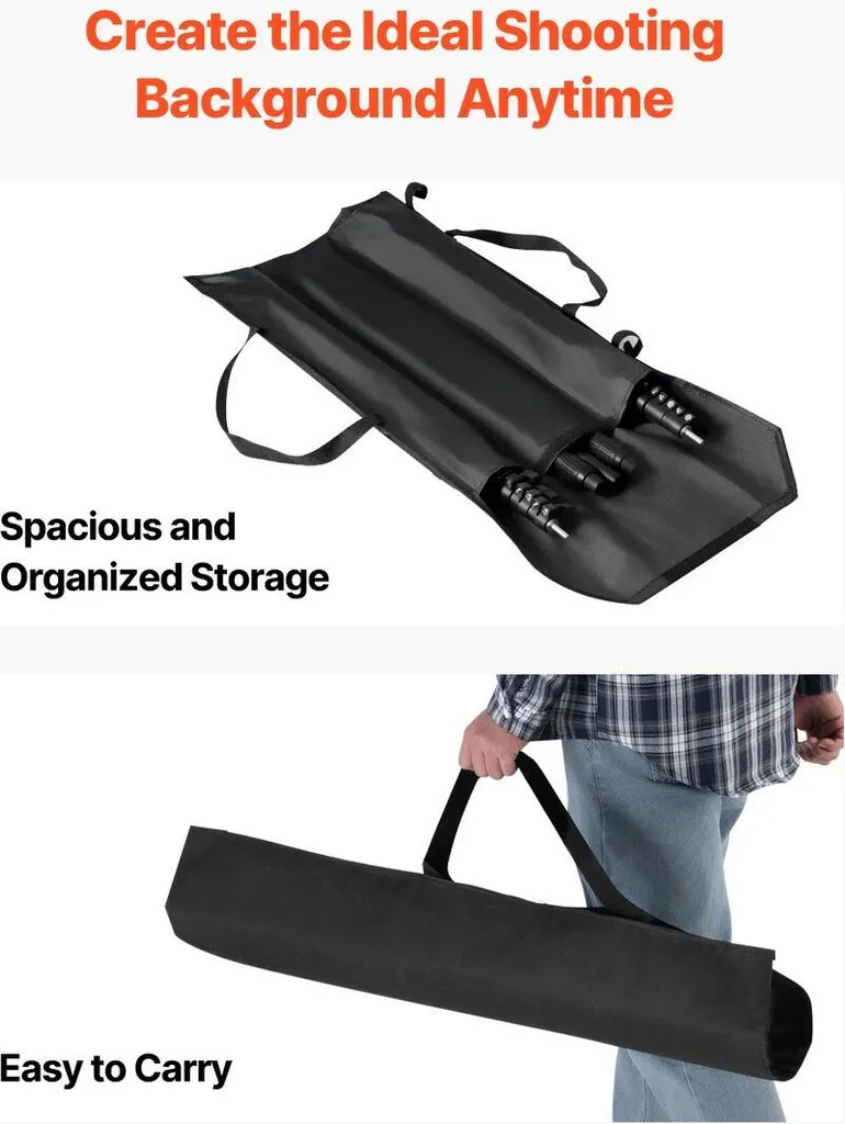 Kit de fond de scène stable à 2 trépieds pour éliminer les plis de fond - 7